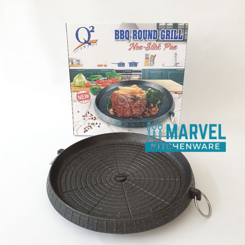 Round Grill BBQ Q2 8930 Alat Tempat Memanggang Panggangan Barbeque Grill
