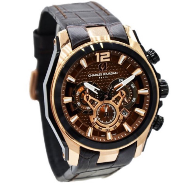 Jam Tangan Pria Charles Jourdan 1037 Cj1037 Cj1037 1545c Original Shopee Indonesia