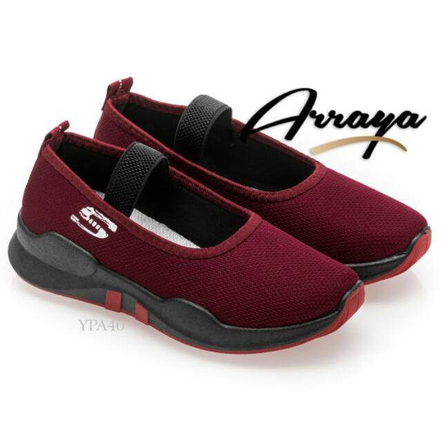 Arrraya sneakers flats shoes sepatu ringan original