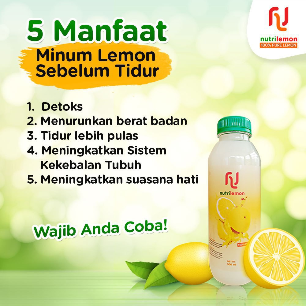 Nutri Lemon 100% Pure Lemon Original - Diet Lemon Untuk Kesehatan dan Pelangsing Dari OSB