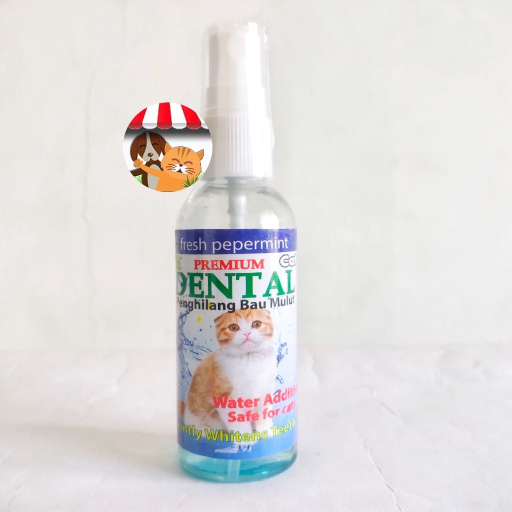 Dental Cat Spray 60 ml - Pengharum Mulut dan Pemutih Gigi Kucing