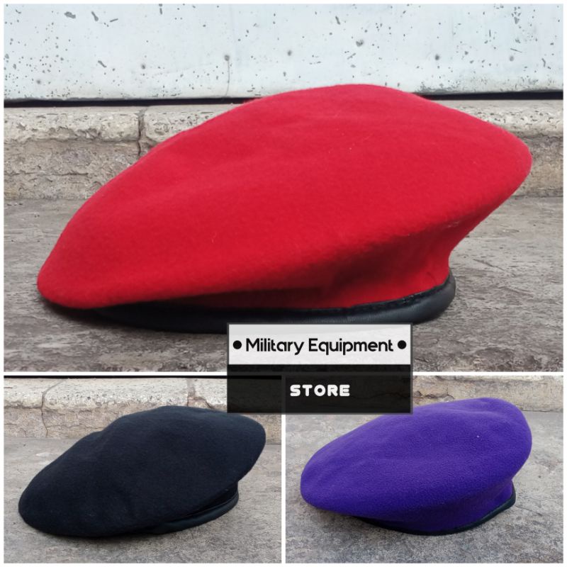 BARET WARNA MERAH - HITAM - UNGU