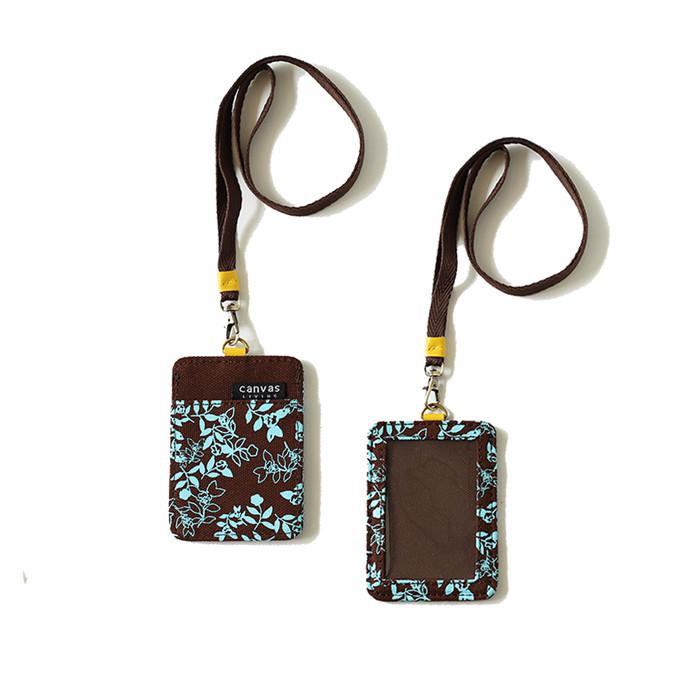 

✨BISA COD✨ ID lanyard Leaf Mint Canvas Living