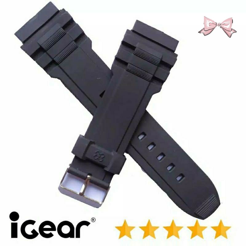 TALI JAM TANGAN IGEAR I64 I64-1968 I641968 STRAP IGEAR I64-1968 WARNA HITAM