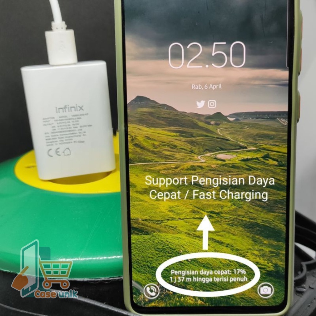 CHARGER CASHAN INFINIX FAST CHARGING 3A 33W ORIGINAL TIPE C USB CS4605