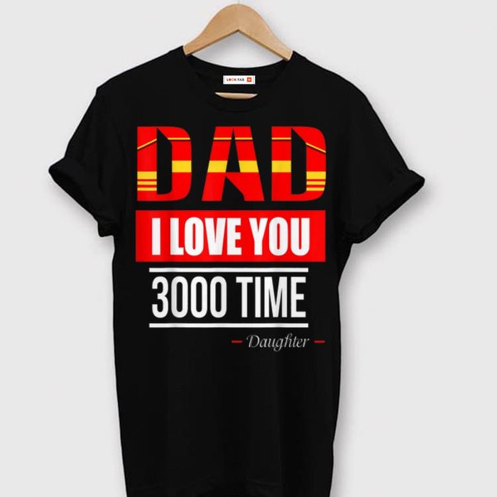 KAOS AVENGERS ENDGAME IRON MAN I LOVE YOU 3000 DAD BIG BAJU TSHIRT