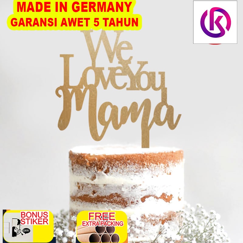 

Murah Custom Cake Topper We Love You Akrilik Hiasan Kue Tulisan Akrilik - 10cm