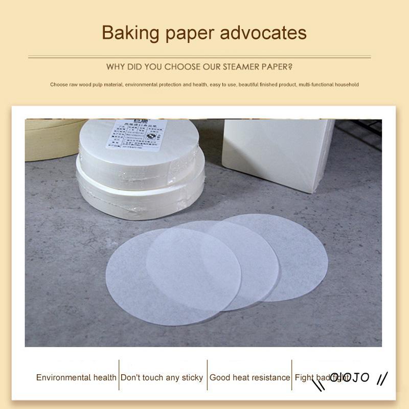 50 Pcs Kertas Minyak Untuk Mengukus Air Fryer Barbekyu Roti ol2