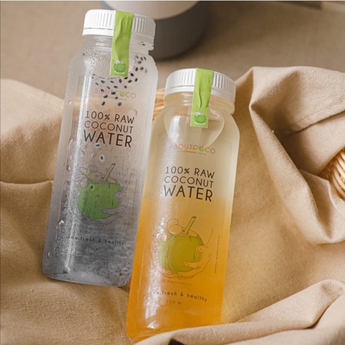 

4 x Aboutcoco 100% Raw Coconut Water (Passion Boba & Chia Seed)