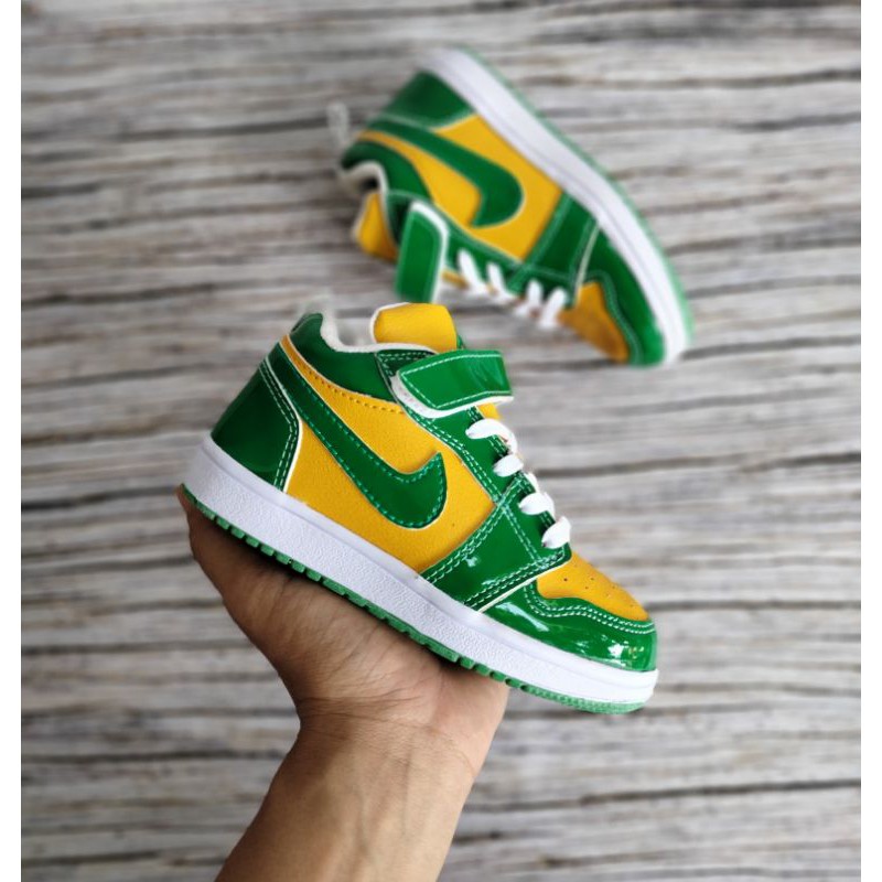 SEPATU ANAK JORDAN GREEN PREMIUM QUALITY SEPATU ANAK JORDAN LOW