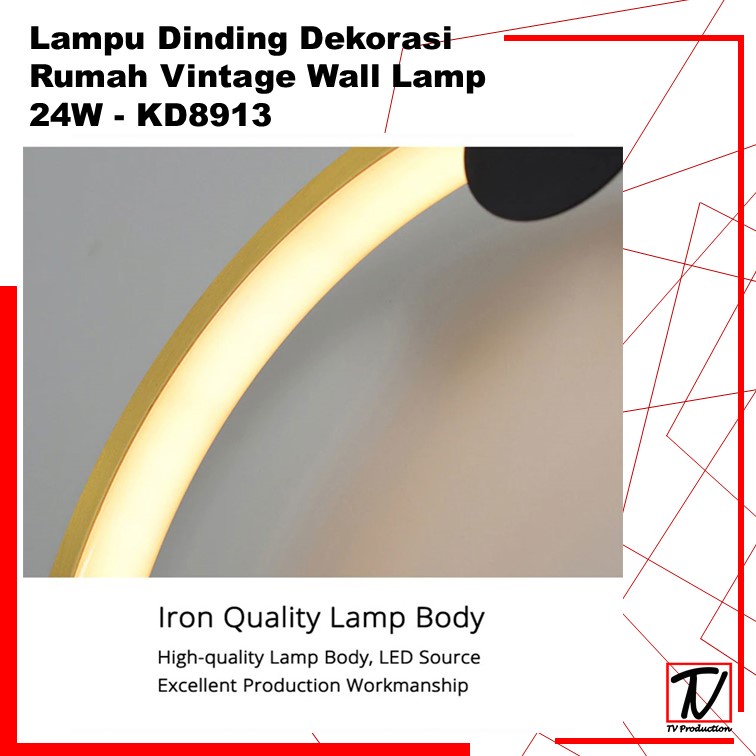 Lampu Dinding Dekorasi Rumah Vintage Wall Lamp 24W