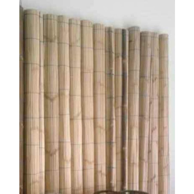 Tirai Bambu Putih ukuran 2x2+tali penggulung- Krey Sawit Kerai kayu-Wooden blinds