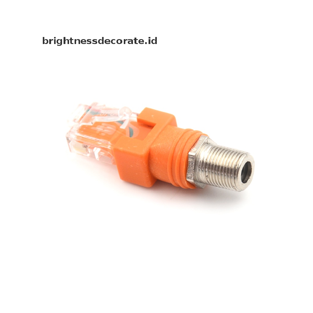 Adapter Konektor Coupler Barel Coaxial Rj45 Ke Rf Female Ke Rj45 Male