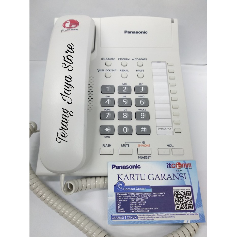 

Telepon Kabel Panasonic KX-TS840 (Putih) Pesawat Telepon Rumah TS840