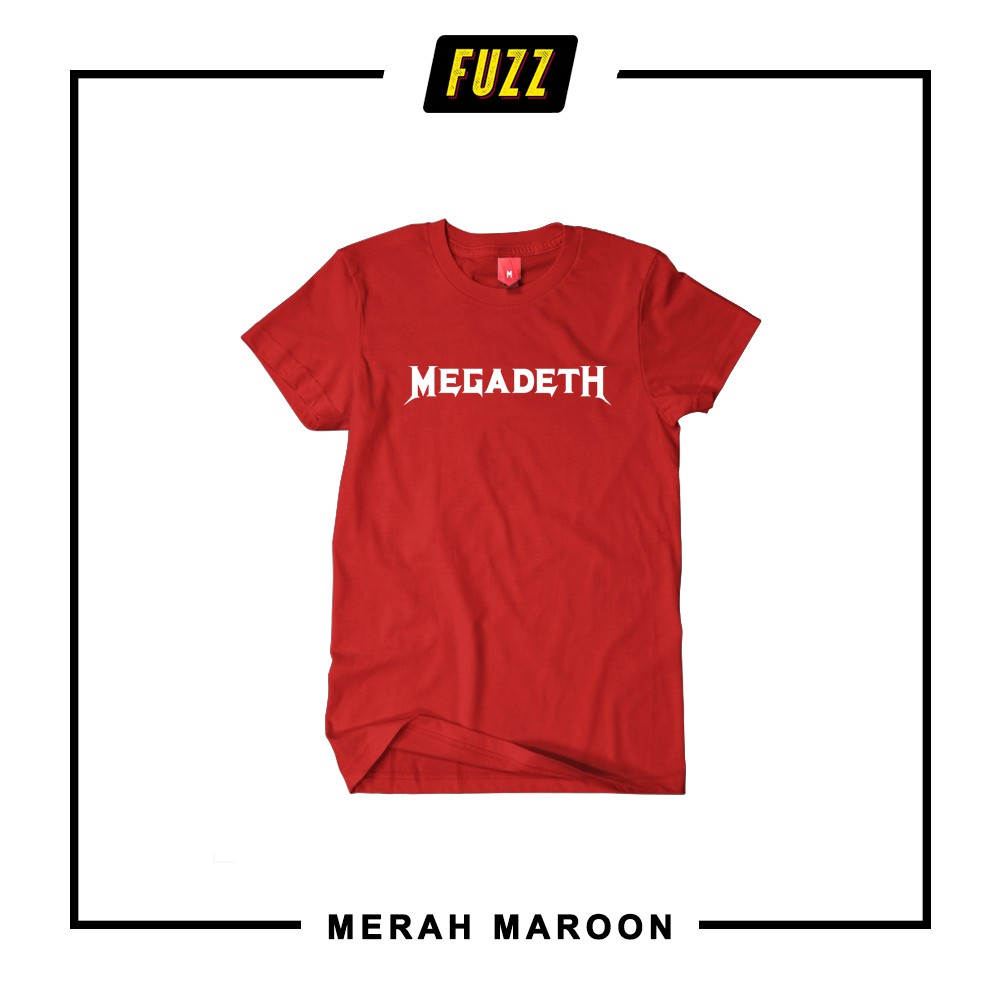 Kaos Band Megadeth Baju T-shirt Distro Musik Metal Rock Mega Deth Unisex Pria Wanita Murah