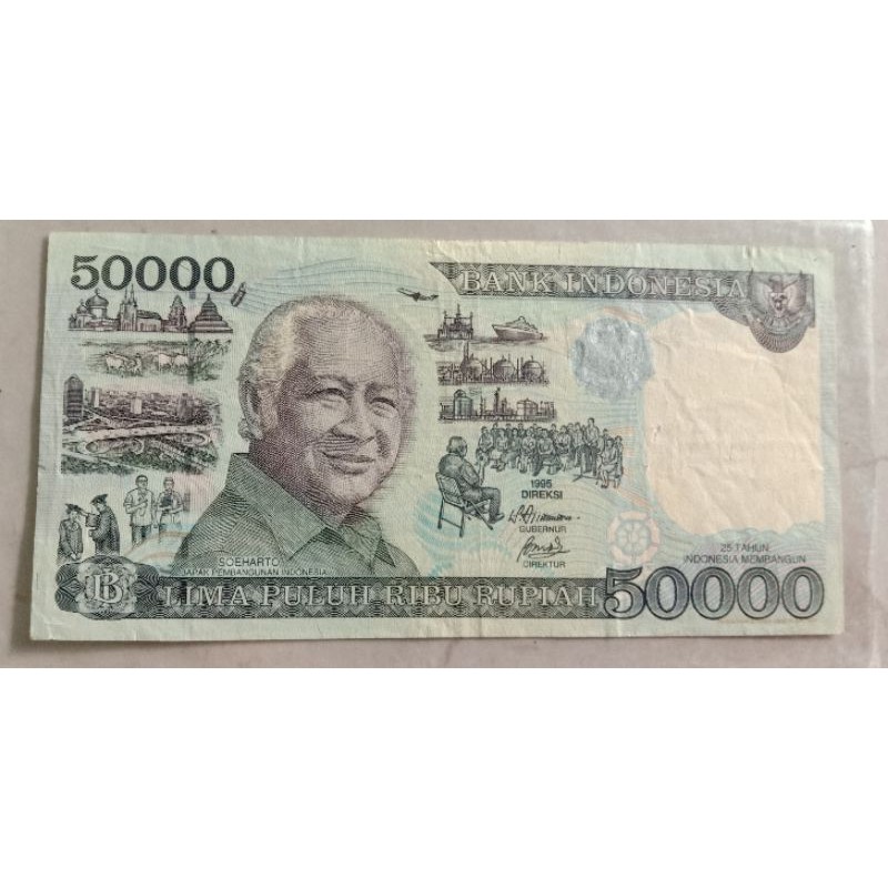 SP-50.000 Rupiah Soeharto Tahun 1995