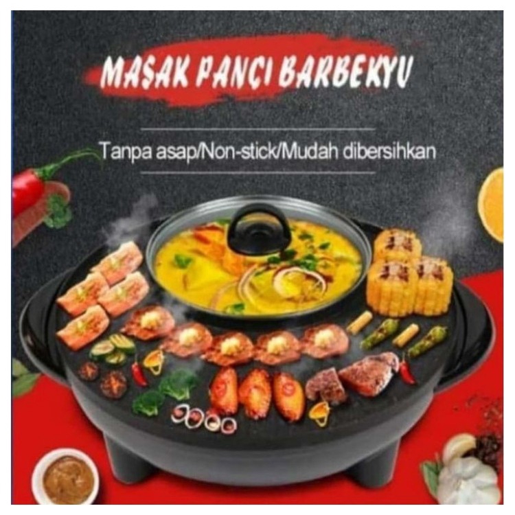 BBQ Panggangan Plus Shabu Dalam 1 Wadah Praktis Dan Hemat