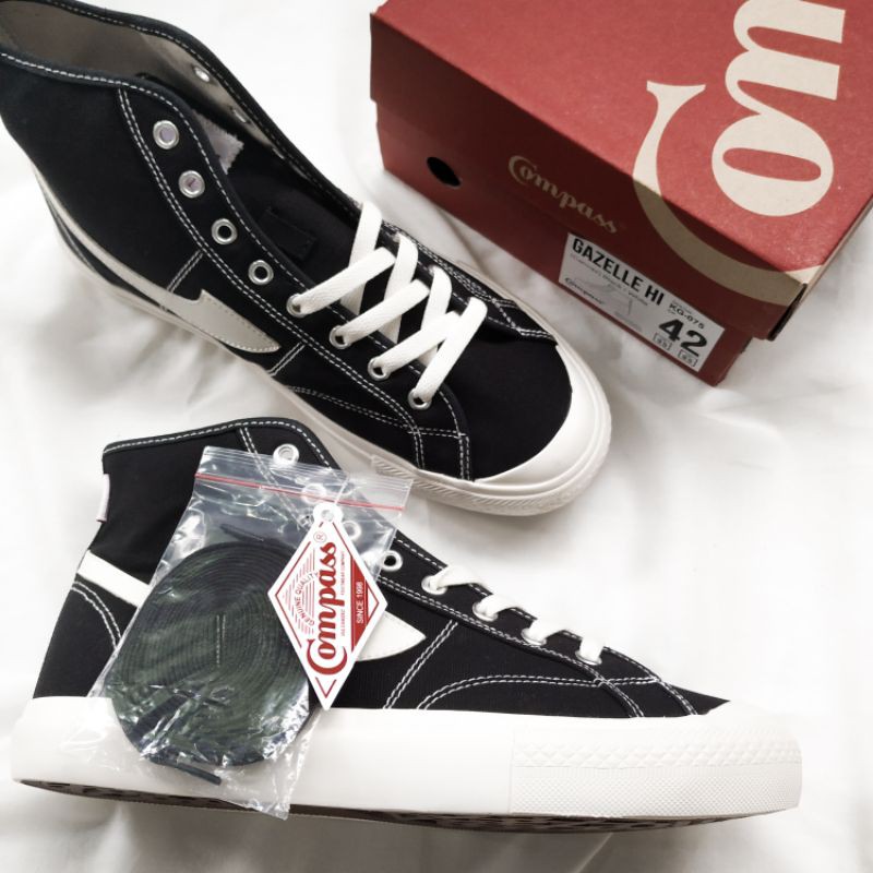 Jual Compass Gazelle High Black White Original Resmi Store Shopee Indonesia 2483