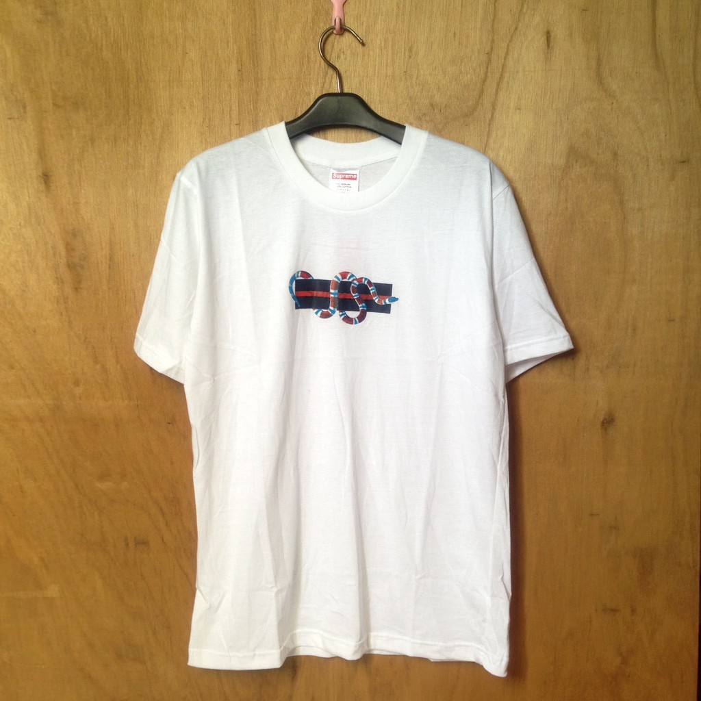 KAOS / TSHIRT / BAJU SUPREME LOGO BOX x GUCCI SNAKE PREMIUM