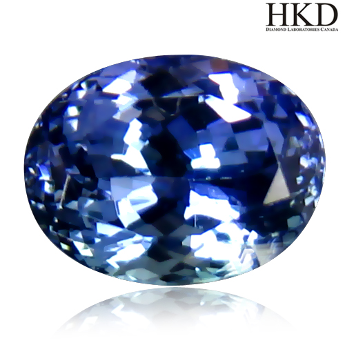 Certified VVS Oval 2.20ct 8X6.3mm Natural Bluish Violet TANZANITE Tanzania TZ150