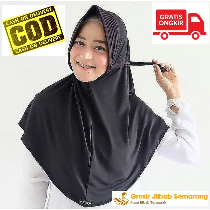 Jilbab Instan Serut Polos Jokowi Kerudung Wanita Jilbab Instan Serut Polos Jokowi Kerudung Wanita