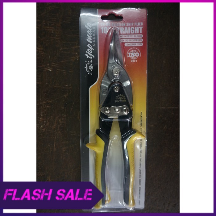 gunting seng   gunting baja ringan 10  lurus cap mata  eyebrand