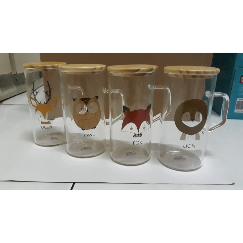 Gelas Kaca Karakter/ Mug Karakter 300ml