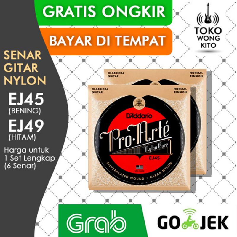 Senar Gitar Klasik Nylon D'addario Pro Arte EJ45 EJ49