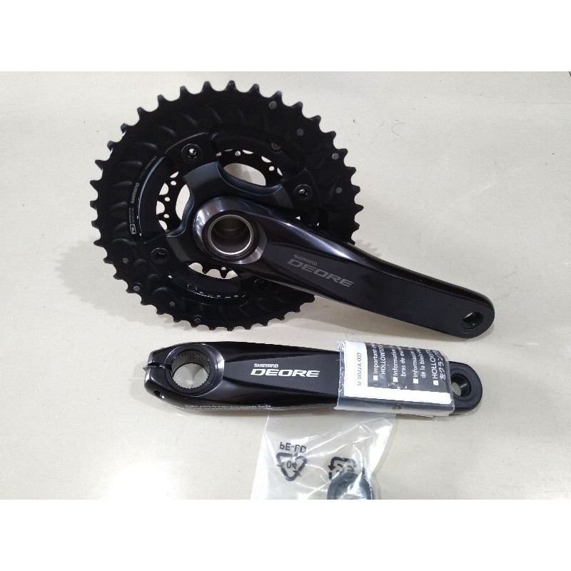 GIR SEPEDA - CRANK SHIMANO DEORE M6000 TRIPLE 40-30-22T - CRANKSET DEORE M6000 HOLLOWTECH 2 TRIPLE