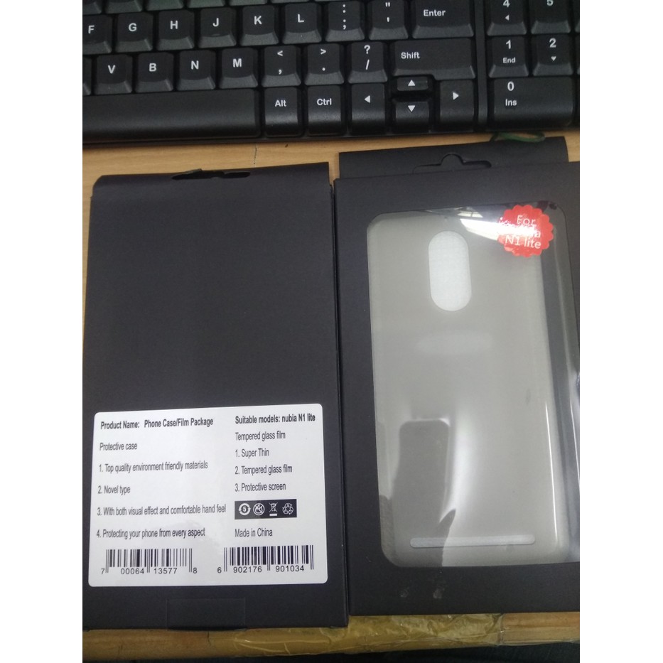 Paket Tempered Glass dan Jelly Case Nubia N1 Lite Original