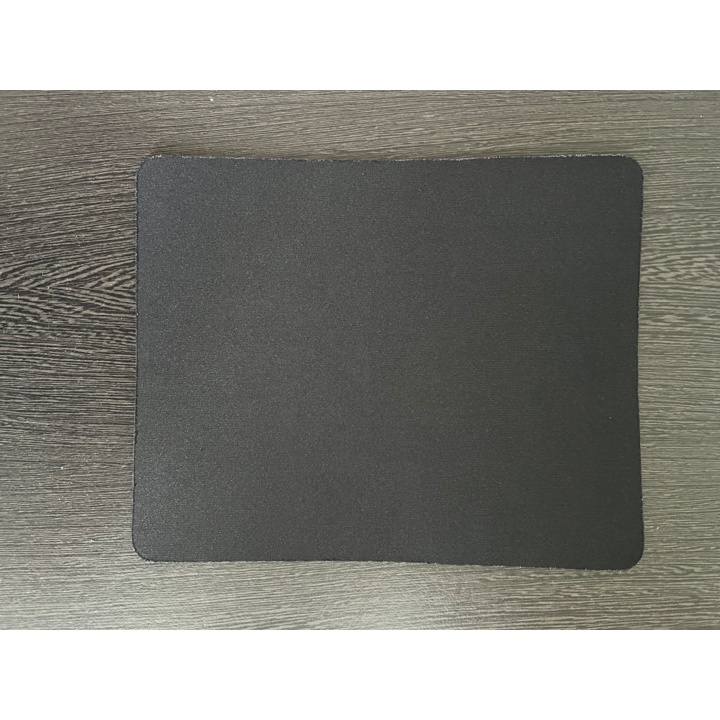 Mousepad Polos Hitam Anti Slip 26x21cm