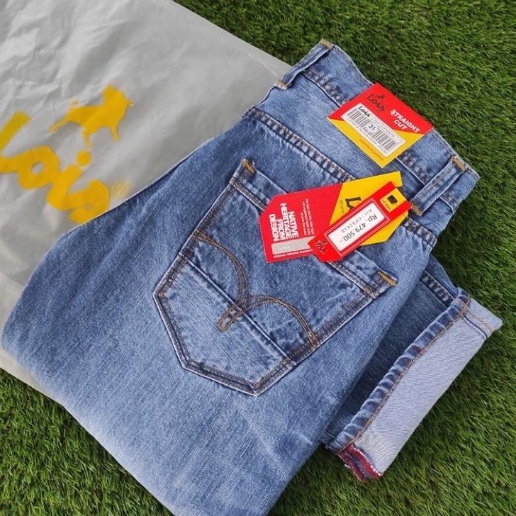 Celana Jeans Lois Original Pria 28 34 Panjang Terbaru - Jins Lois Cowok Asli 100% Premium