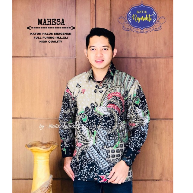 Batik MAHESA Katun Cabut Sragenan Full Furing Termurah