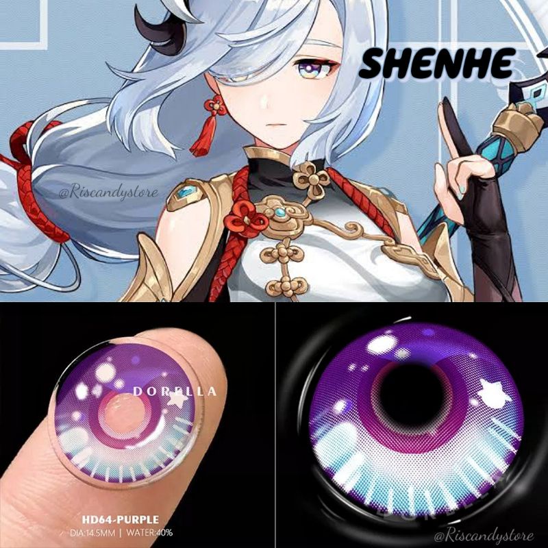 Softlens Cosplay Shenhe Genshin Impact / Softlens Cosplay Warna / Crazy Lens Cosplay/ Softlens Genshin Impact