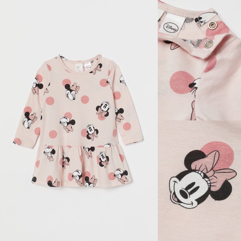 H&M Powder Pink Minnie Mouse Dress SALE