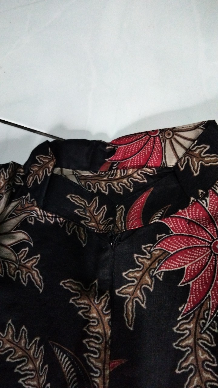 Maura Couple - Sania Ruffle Batik Couple Ori Ndoro Jowi Garansi Termurah Shopee - Batik Modern