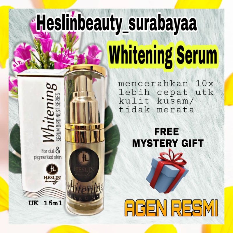 SERUM WHITENING BIRD NEST HESLIN BEAUTY 15ML FREE MYSTERY BOX
