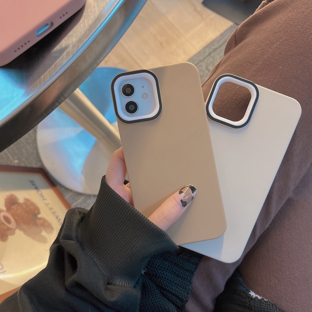 Soft Case Pelindung Lensa Bahan Silikon Tahan Banting Untuk Iphone 13 12 11 Pro Max Xr Xs Max 7 + 8 Plus