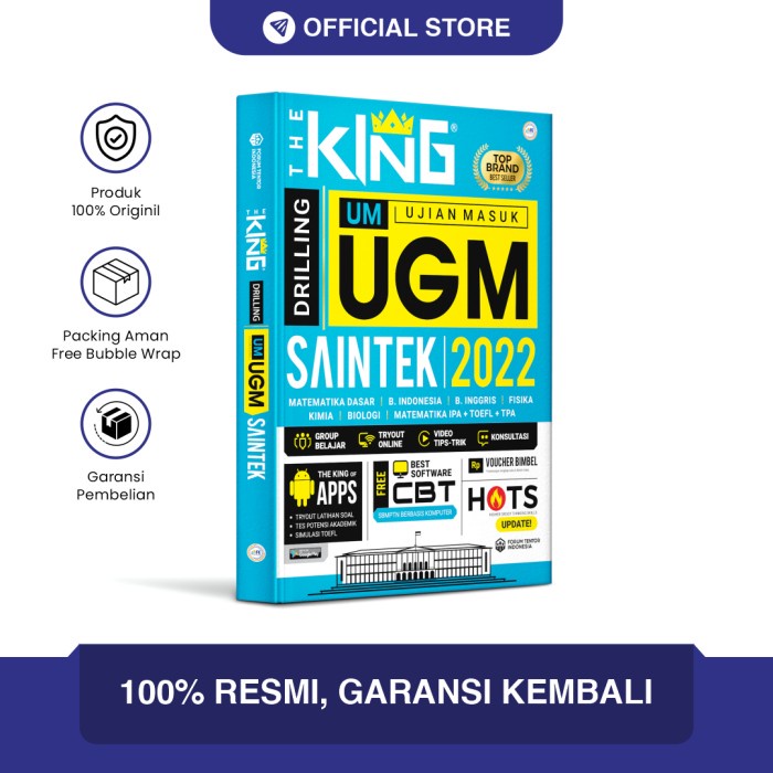 

✨COD✨ Buku UTUL UM UGM The King Drilling Saintek 2021