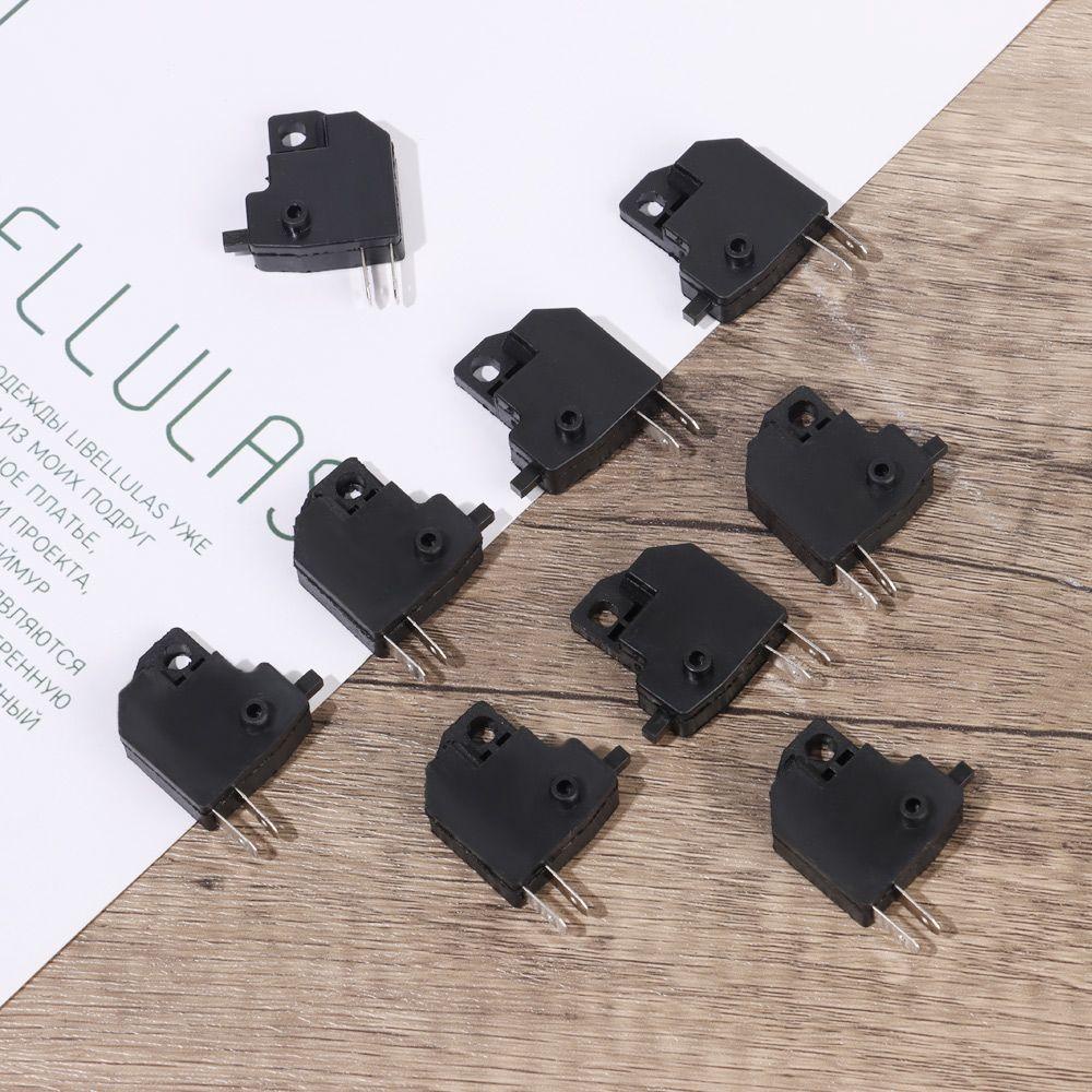 R-FLOWER 1/5/10pcs Stop Rem Depan Hitam Universal Rem Stop Suku Cadang Tombol Tekan Saklar