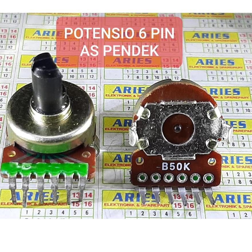 KEO POTENSIO 6 PIN AS PENDEK POTENSIO SPEAKER AKTIF POLYTRON 375