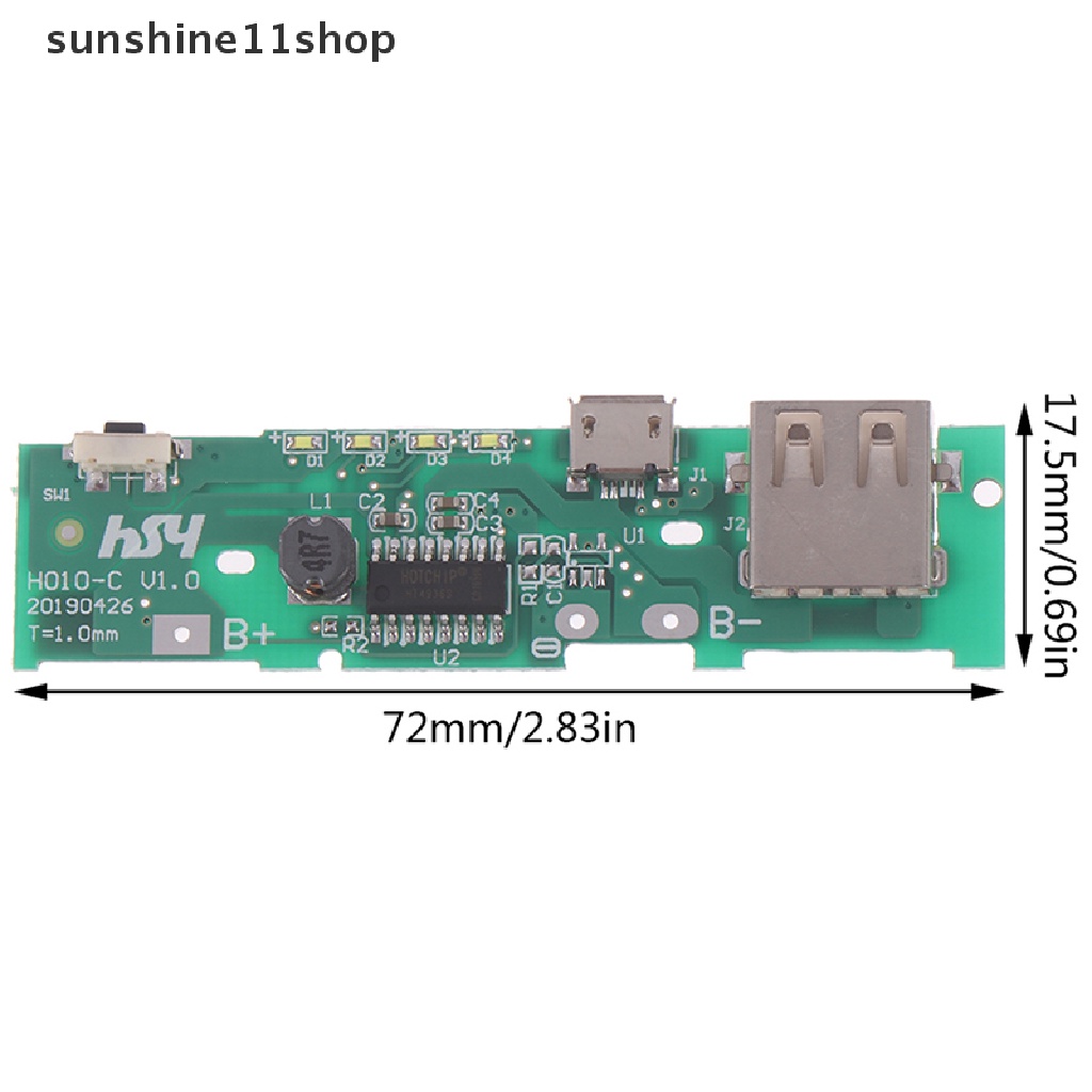 Sho Modul Power Bank Step Up 5V 1A DIY Untuk Handphone 18650