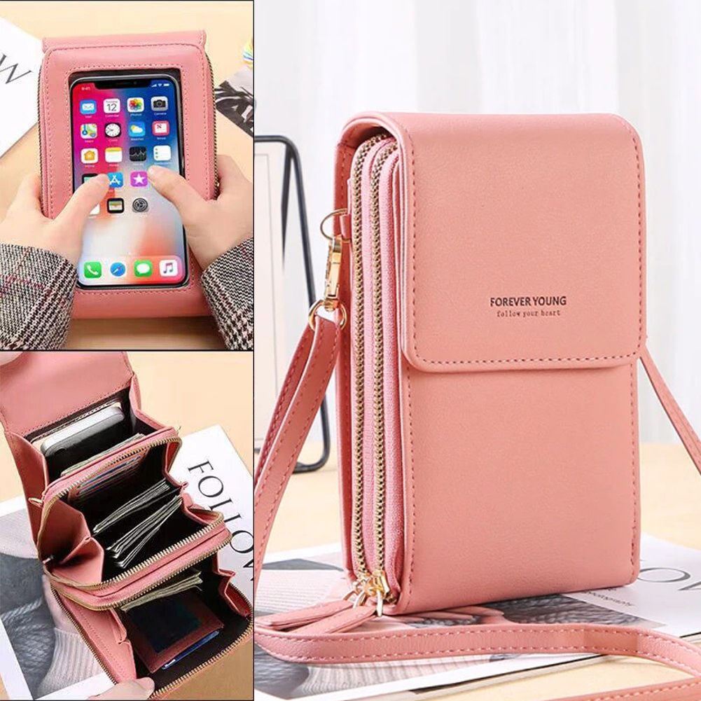 Tas Selempang Hp Wanita Tas Touch Screen Forever Young Tas Fashion Anak Perempuan Korea