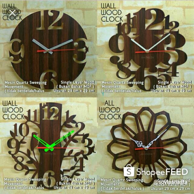 jam dinding motif/jam dinding kayu/jam dinding unik