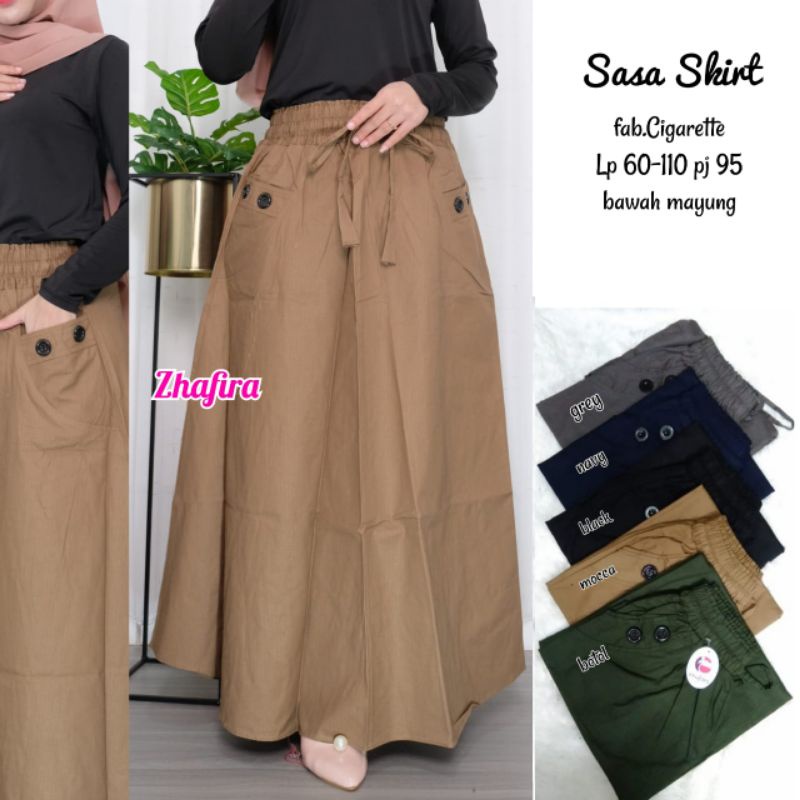 ROK PANJANG SASA BAHAN CIGARETTE (NEW) BISA COD
