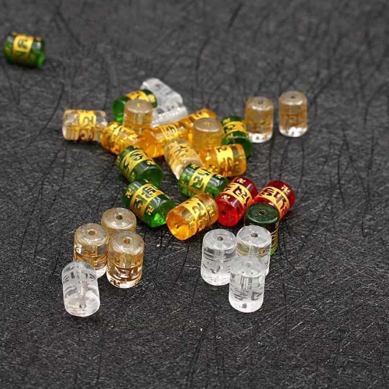 Bahan Gelang Manik Manik Bahan Gelang Batu Tibet Tabung Mantra 8mm