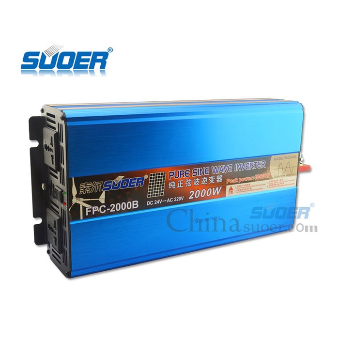 Suoer FPC 2000B 2000 watt 24V 220V Pure Sine Wave Inverter