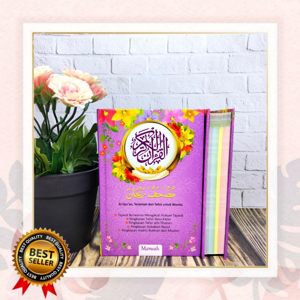 Quran Raihan A6 Hardcover, Quran Hafalan, Quran Terjemah , Quran Terjemahan Kecil, Quran Tajwid Warn