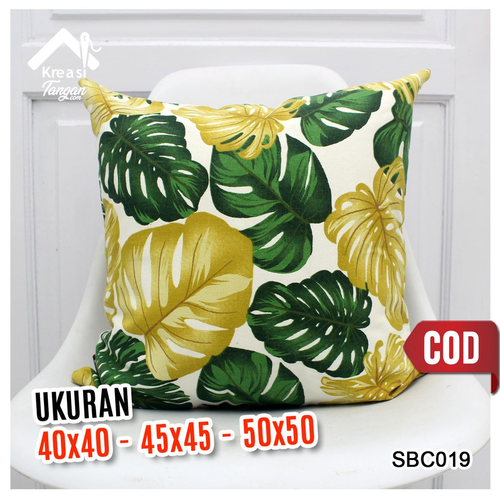 SARUNG BANTAL SOFA CANVAS 40x40, 45x45, 50x50 SBC012 SBC019