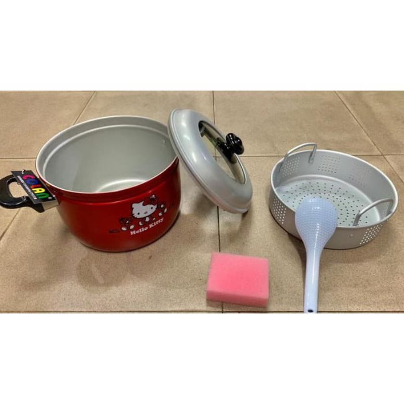 Panci Panca Guna 24 / Panci Kukusan Hello Kitty Besar Maspion Tutup Kaca